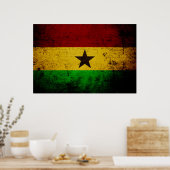 Poster Black Grunge Ghana (Cuisine)