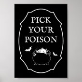 Poster Black Halloween Party Pick You Poisson