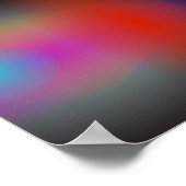 Poster Black Hazy Airbrush Art Abstrait (Coin)