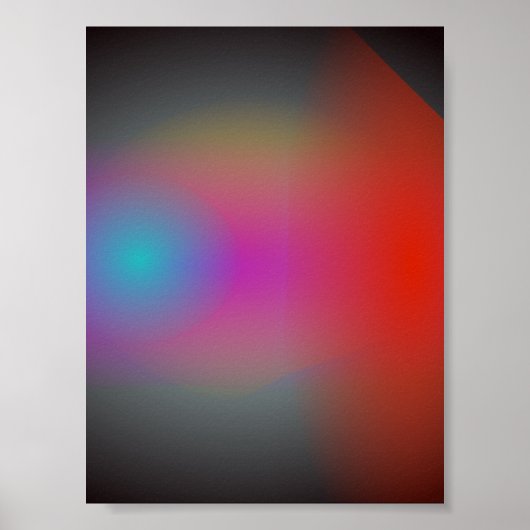 Poster Black Hazy Airbrush Art Abstrait (Devant)