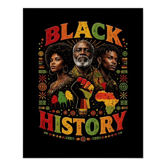 Poster Black History (Devant)