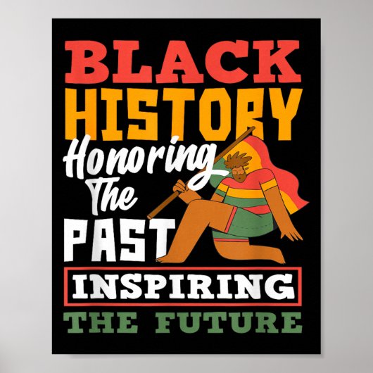 Poster Black History Honoring Past Inspiring Future (Devant)