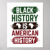 Poster Black History is American History (Devant)