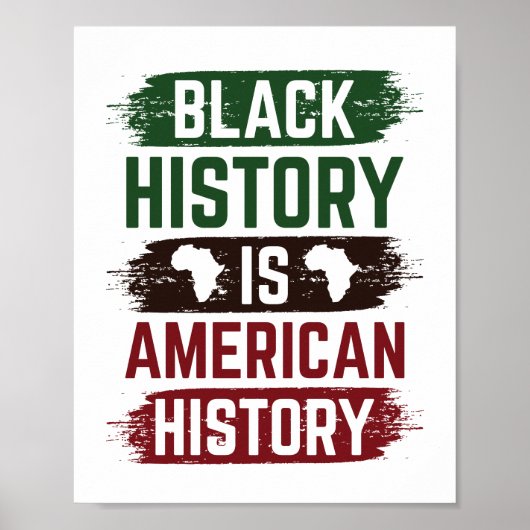 Poster Black History is American History (Devant)