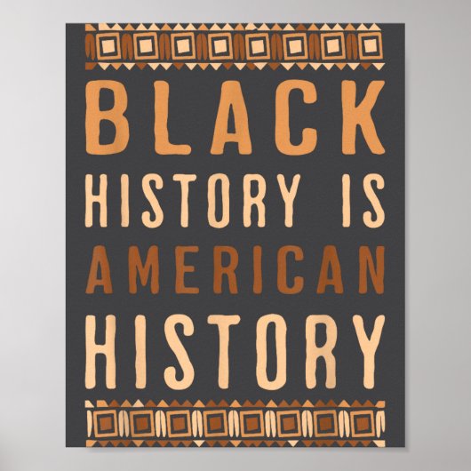 Poster Black History Is American History Melanin Black Pr (Devant)