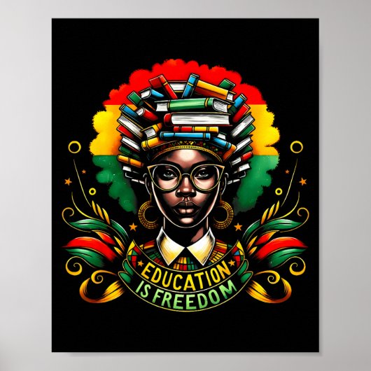 Poster Black History Month Black Leaders African American (Devant)
