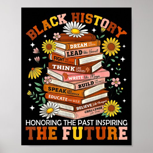Poster Black History Month Black Leaders African American (Devant)