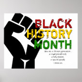 Poster BLACK HISTORY MONTH Christian Bible Scripture (Devant)