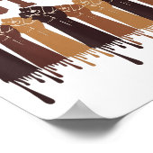 Poster Black History Month Hands Symbol Afro Motivation  (Coin)