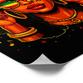 Poster Black History Month Hbcu Black Afro Educated Girl  (Coin)