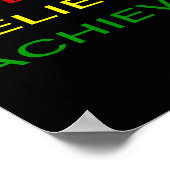 Poster Black History Moth Dream Croire Atteindre - Red Ye (Coin)