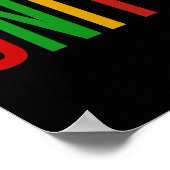 Poster Black History Moth Unity Pan African Colours Stick (Coin)