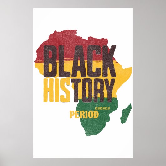 Poster Black History Period Africa Map Teacher Legacy  (Devant)