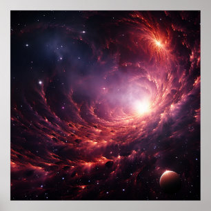 Poster Black Hole Time Travel Imaginaire Art