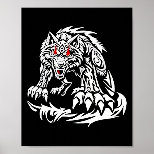 Poster Black Jacob Fatu Wolf (Devant)