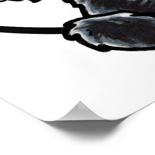 Poster Black Labradodle IAAM (Coin)