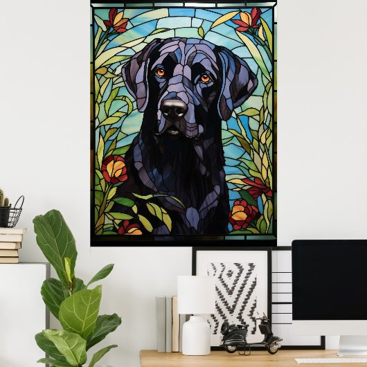 Poster Black Labrador (Bureau à domicile)