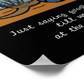 Poster Black Labrador Angel et papa 1 (Coin)