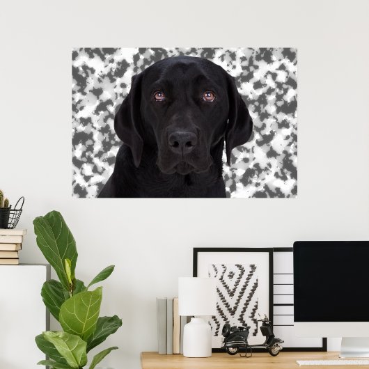 Poster Black Labrador Retriever (Bureau à domicile)