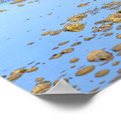 Poster Black Labrador sur la plage (Coin)