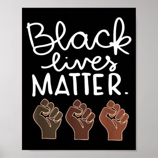 Poster Black Lives Blm Human Rights Black History Month  (Devant)