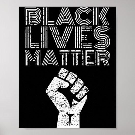 Poster Black Lives Blm Human Rights Black History Month  (Devant)