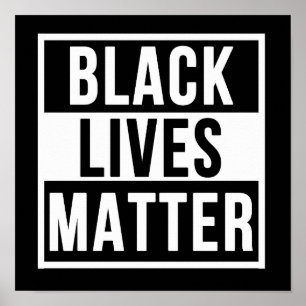 Poster Black Lives Matt BLM African American Pride