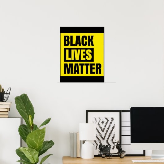 Poster Black Lives Matter (Bureau à domicile)