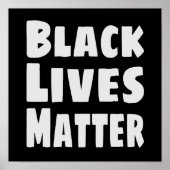 Poster Black Lives Matter BLM (Devant)
