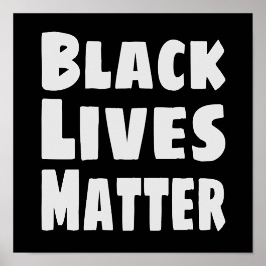 Poster Black Lives Matter BLM (Devant)