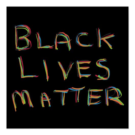 Poster Black Lives Matter BLM (Devant)