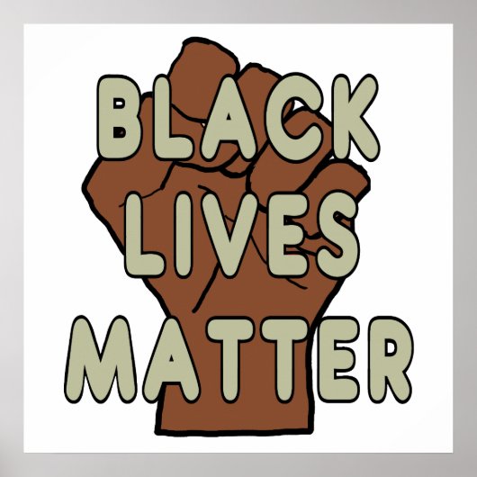 Poster Black Lives Matter BLM (Devant)
