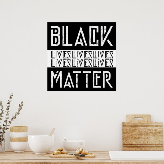 Poster Black Lives Matter BLM (Cuisine)