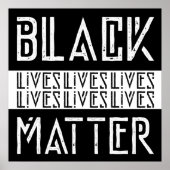 Poster Black Lives Matter BLM (Devant)