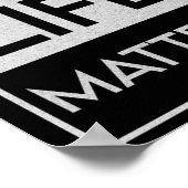 Poster Black Lives Problem Blm Resist - Engagez-Vous Dans (Coin)