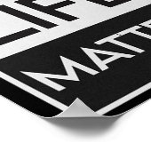 Poster Black Lives Problem Blm Resist - Engagez-Vous Dans (Coin)