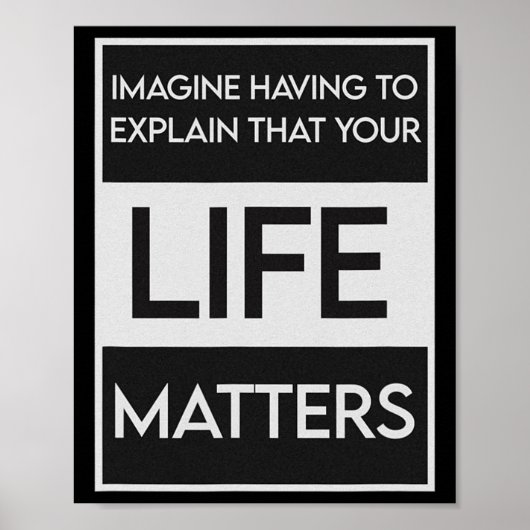 Poster Black Lives Problem Blm Resist - Engagez-Vous Dans (Devant)