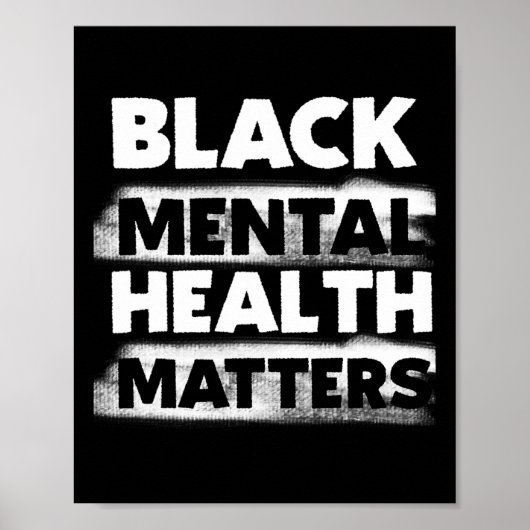 Poster Black Mental Health Problems Therapy Black Excelle (Devant)
