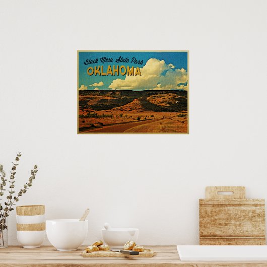Poster Black Mesa Oklahoma (Cuisine)
