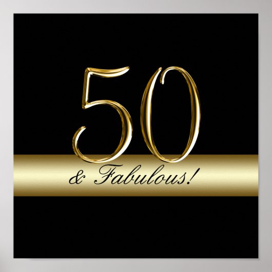 Poster Black Metallic Gold 50e anniversaire (Devant)