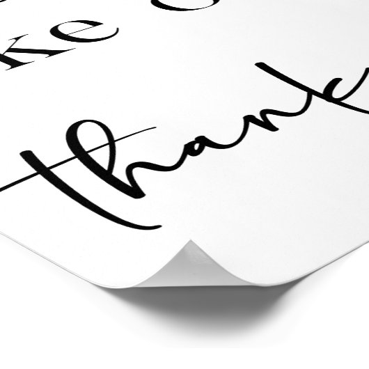 Poster Black Modern Simple Script Baby Shower Favors (Coin)