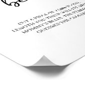 Poster Black Modern Simple Script Baby Shower Game (Coin)