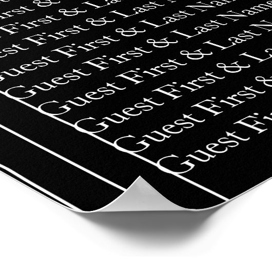 Poster Black Modern Welcome Siège Géométrique Simple (Coin)