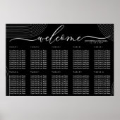 Poster Black Modern Welcome Siège Géométrique Simple (Devant)