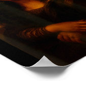 Poster Black Mona Lisa Afro African American Melanin Blac (Coin)