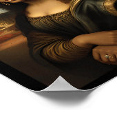 Poster Black Mona Lisa Afro-Américaine Noire Histoire Lun (Coin)