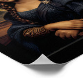 Poster Black Mona Lisa Histoire noire Reine africaine (Coin)