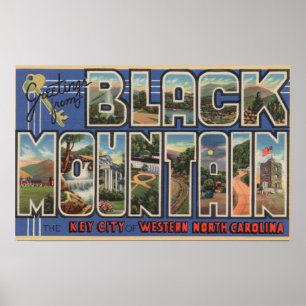 Poster Black Mountain, Caroline du Nord