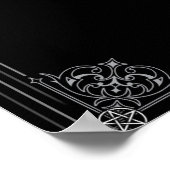 Poster Black Mystic Fortune Teller Mystical Crystal Ball (Coin)