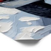 Poster Black Newfoundland Christmas Red Truck Holiday (Coin)